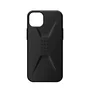 Urban Armor Gear Civilian Funda para Apple iPhone 14 Plus 17 cm (6.7") - Resistente a Golpes, Carga Inalámbrica, Negro