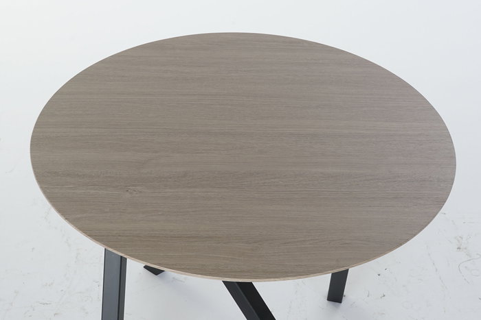 DKD Home Decor Mesita Auxiliar de Metal y Madera Marrón Claro y Negro
