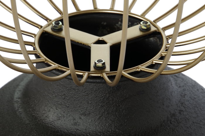 DKD Home Decor Mesita Auxiliar Abeto y Metal Negro