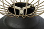 DKD Home Decor Mesita Auxiliar Abeto y Metal Negro