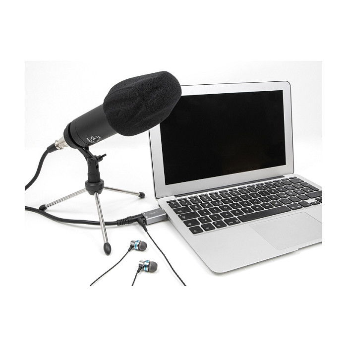 DeLOCK Adaptador de Audio USB 2.0 a 3.5 mm Macho a Hembra Plug and Play para PC y Laptop, Externo, Gris, Aluminio, 66633