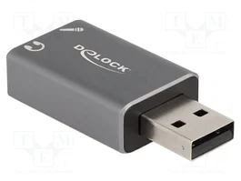 DeLOCK 66633 Tarjeta de sonido externa USB 2.0 a 2 x 3,5 mm