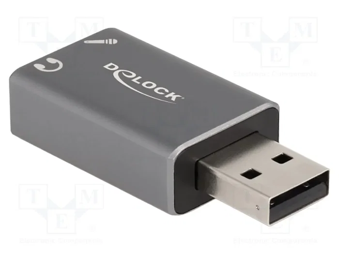 DeLOCK 66633 Tarjeta de sonido externa USB 2.0 a 2 x 3,5 mm