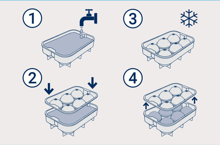 Inde Cubitera Flexible de Silicona Roja para 6 Cubitos de Hielo, 18 x 12.5 x 4.75 cm (24 Unidades)
