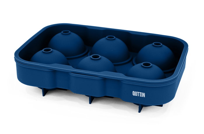 Inde Cubitera Flexible de Silicona Roja para 6 Cubitos de Hielo, 18 x 12.5 x 4.75 cm (24 Unidades)