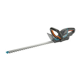 GARDENA ComfortCut 60 Akku-Heckenschere 18V-P4A, tijera de podar eléctrica a batería 18V, hoja doble de 60 cm, color negro azul naranja, vibración 1.5 m/s2, 84 dB, 3.1 kg