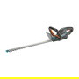 GARDENA ComfortCut 60 Akku-Heckenschere 18V-P4A, tijera de podar eléctrica a batería 18V, hoja doble de 60 cm, color negro azul naranja, vibración 1.5 m/s2, 84 dB, 3.1 kg