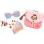JAKKS PACIFIC Bolso Viaje Princesas Disney con Bolso, Llaves Dinero Juguete y Gafas