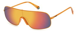 Polaroid PLD-6222-S-L7Q Gafas de sol con cristal rojo y detalles naranja