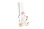 DKD Home Decor Set de 5 Pinzas de MDF Surtidas en Blanco y Rosa