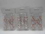 DKD Home Decor Set de 5 Pinzas de MDF Surtidas en Blanco y Rosa