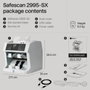 Safescan 2995-SX Contador de Billetes Negro y Blanco