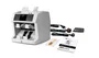 Safescan 2995-SX Contador de Billetes con Detección de Falsificaciones UV/MG/IR/MT, Velocidad 1200/min, Reconocimiento Múltiples Monedas (EUR, USD, etc.), Color Negro y Blanco