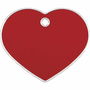Placa identificativa para collar Imarc Heart Rojo