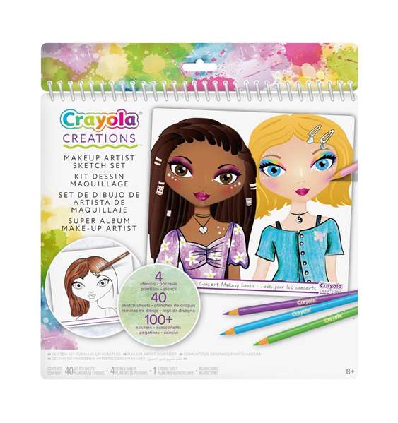 Crayola Álbum de Maquillaje de Estrellas 26x28 cm para Crear Nuevas Combinaciones +8 años Crayola Álbum de Maquillaje de Estrellas 26x28 cm para Crear Nuevas Combinaciones +8 años