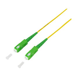 LogiLink FPSSC10 Cable de parcheo de fibra óptica OS2 SC/APC a SC/APC 10 m amarillo
