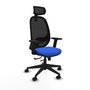 PIQUERAS Y CRESPO Silla de oficina Cilanco con mecanismo Sincro/Traslack Azul y Negro