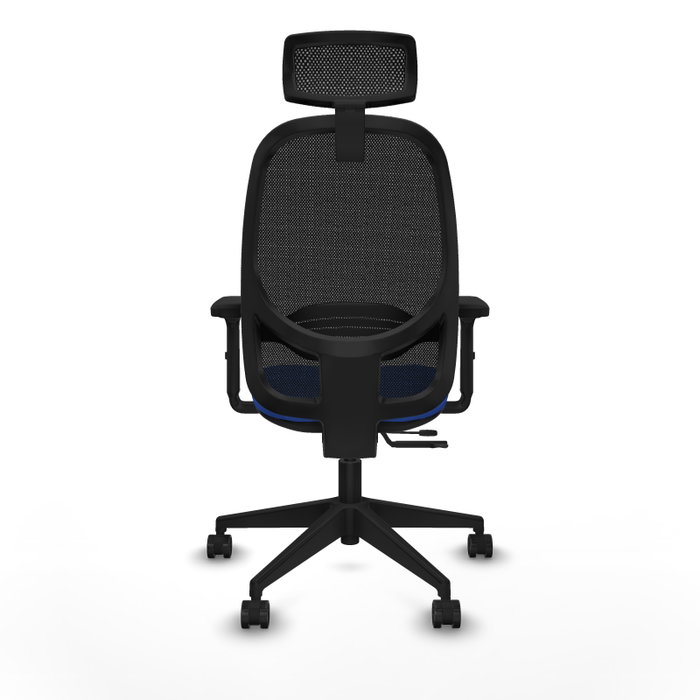 PIQUERAS Y CRESPO Silla de oficina Cilanco con mecanismo Sincro/Traslack Azul y Negro