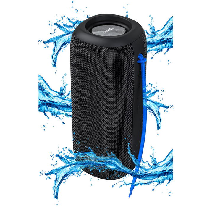 Qcharx FlowMax Altavoz Bluetooth 5.3 30W con Función de Llamada, Negro