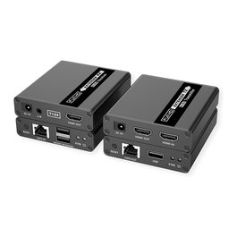 VALUE Extensor KVM HDMI USB sobre Cat.6/6A hasta 70m para 1080p - Transmisor y Receptor Metálico - Ref. 14.99.3042
