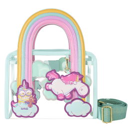 Loungefly Bolso bandolera Fluffy Unicorn Minions 26,04x12,70x20,32cm