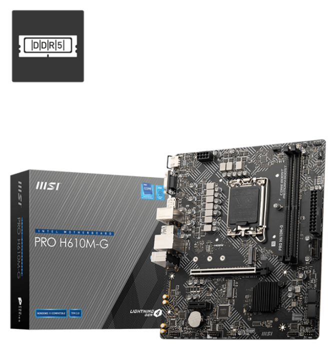 MSI PRO H610M-G DDR5