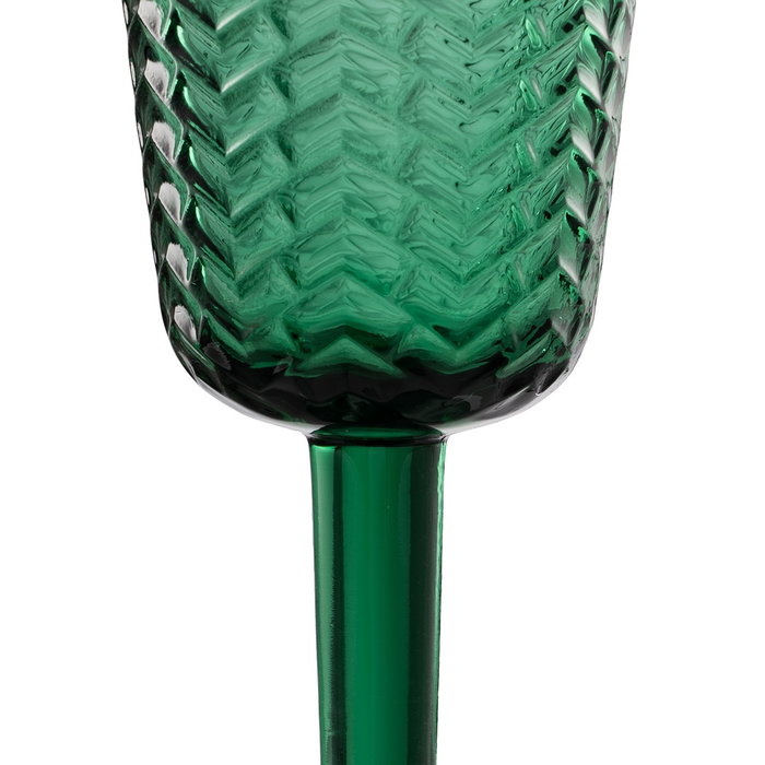 Ixia Copa Verde de Cristal para Decoración de 280ml