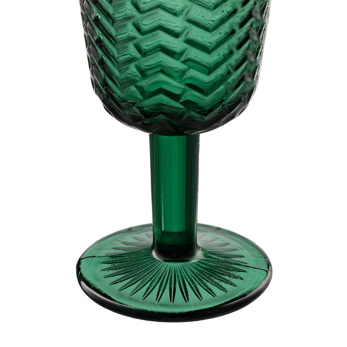 Ixia Copa Verde de Cristal para Decoración de 280ml