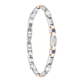 Maserati JM224AXO01 Pulsera de Acero Inoxidable y Cerámica Negro y Azul