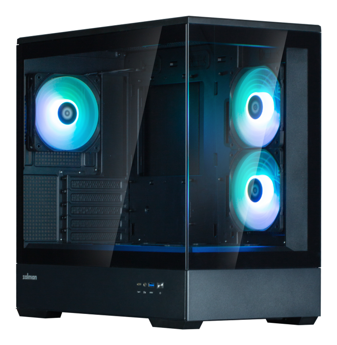 Zalman P30 Black V2 Mini Tower PC Negro ATX, Mini-ITX
