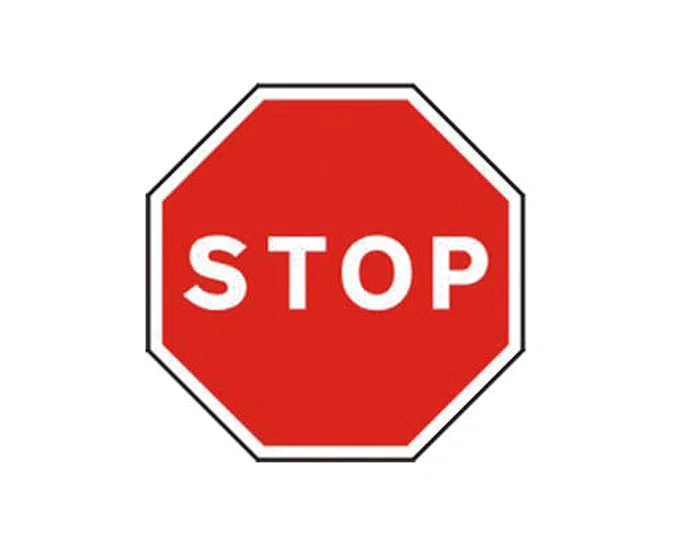 Syssa Señal Vial Stop en Acero Galvanizado 500 mm