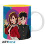 Abystyle Taza Dandadan Momo Y Okarun - Taza de cerámica 320 ml con ilustración oficial del manga, apta lavavajillas y microondas