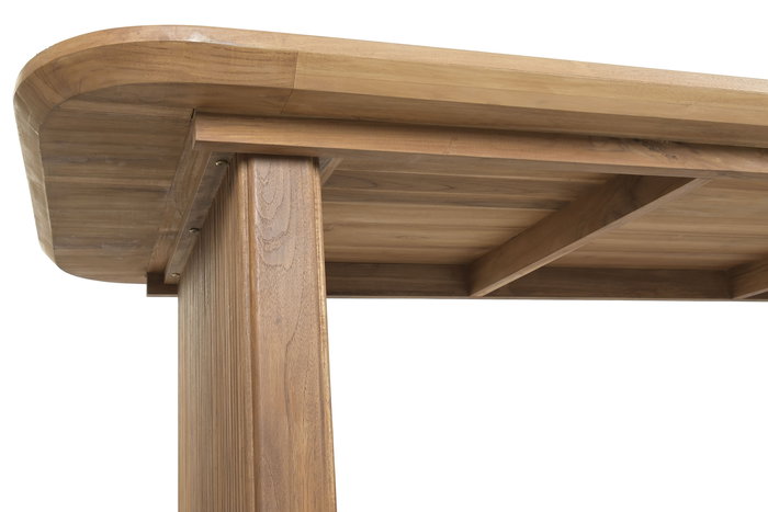 DKD Home Decor Mesa Tropical Teca 100 x 77 x 250 cm