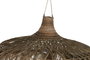 DKD Home Decor Lámpara de Techo de Fibras Naturales 100x100x60 cm