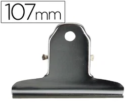 Q-connect Pinza metálica 107 mm con agujero