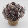 DKD Home Decor Centro de Mesa Piña Porexpan Blanco