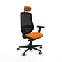 PIQUERAS Y CRESPO Silla de oficina Mardos Naranja/Negro