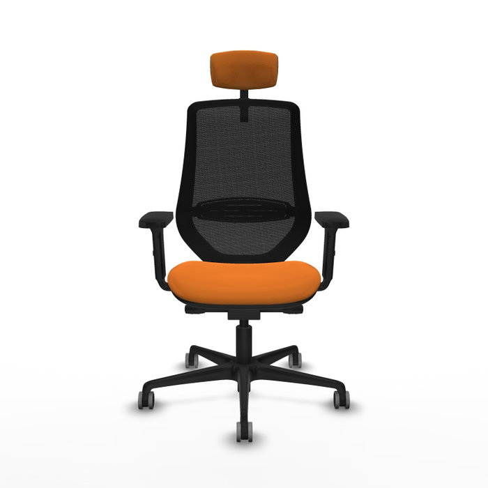 PIQUERAS Y CRESPO Silla de oficina Mardos Naranja/Negro
