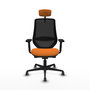 PIQUERAS Y CRESPO Silla de oficina Mardos Naranja/Negro