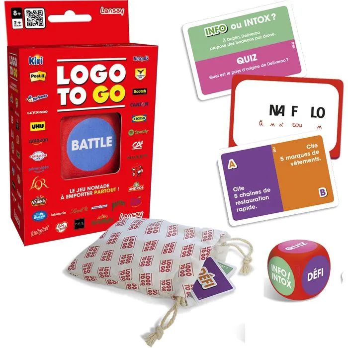 Lansay LOGO TO GO - Juego de mesa - A partir de 8 años