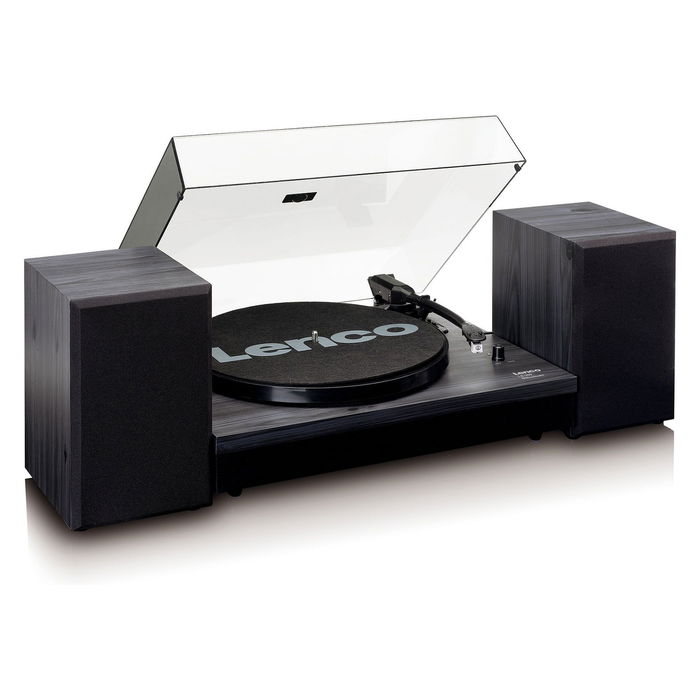 Lenco LS-300 Tocadiscos Automático Negro Madera Tracción por Correa 33/45 RPM Bluetooth