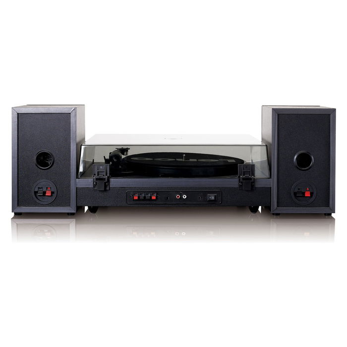 Lenco LS-300 Tocadiscos Automático Negro Madera Tracción por Correa 33/45 RPM Bluetooth