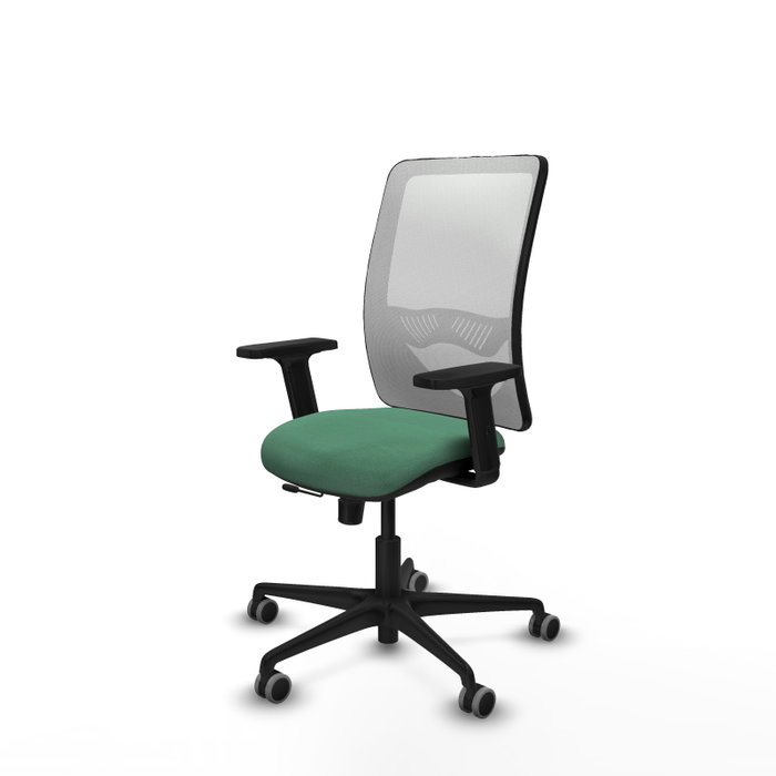 PIQUERAS Y CRESPO Silla de oficina Zulema Verde esmeralda y Blanco