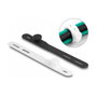 DeLOCK Set de 10 bridas reutilizables flexibles Negro/Blanco