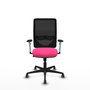 PIQUERAS Y CRESPO Silla de oficina Zulema Rosa y Negro