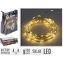 Basics Guirnalda Micro Led Solar Exterior Blanco Cálido 100 Leds 7m Cable Metálico 2m