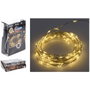 Basics Guirnalda micro LED blanco cálido 100 LEDs solar 7 m