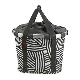 Klickfix Bolsa Delantera Klickfix Zebra 15L Negro/Blanco 35x28x26 cm
