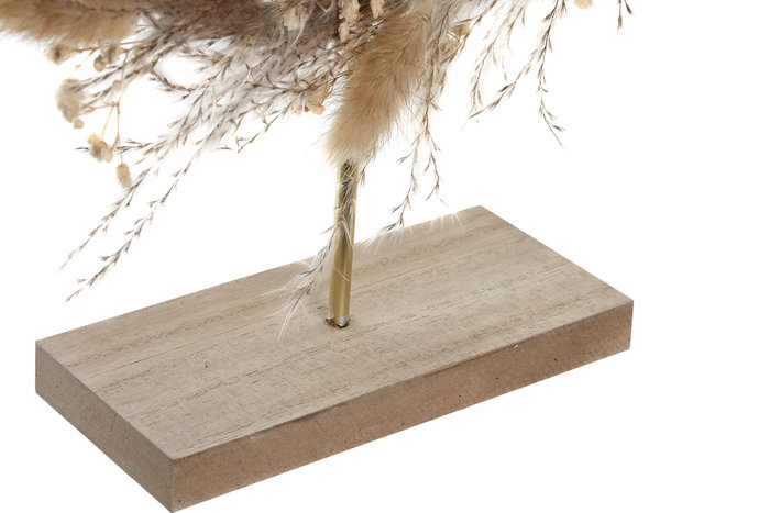 DKD Home Decor Decoración Metal MDF Golondrinas Dorado