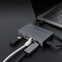 Tooq TQE-2242G Caja Externa SSD M.2 y HUB USB-C 10 en 1, Gris